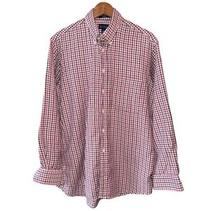 Paul Fredrick Mens Checkered button down‎ shirt size medium